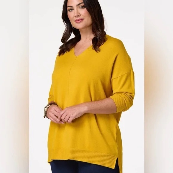 ❄️ Cato | PLUS SIZE SEAMED SWEATER NUGGET GOLD - Picture 4 of 6